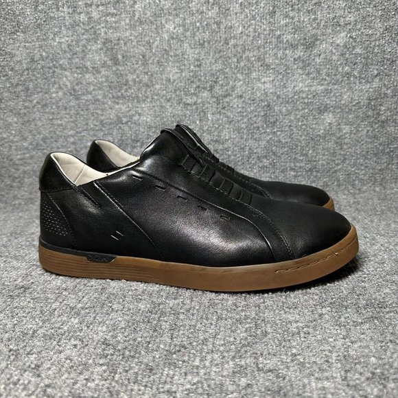Kizik Shoes Kizik New York Shoes Mens Black Leather Hands Free Slip